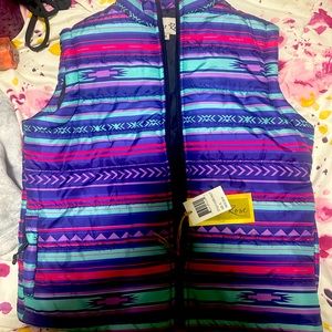 NWT -Girls Aztec Vest